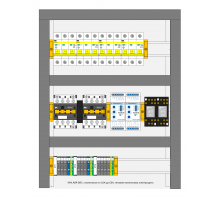 Шкаф автоматического ввода резерва (АВР) 2 ВВОДА, 16А, IP31, релейная схема (НКУ.АВР-005-016-IP31)