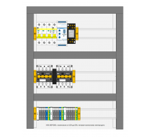 Шкаф автоматического ввода резерва (АВР) 2 ВВОДА, 20А, IP31, релейная схема (НКУ.АВР-006-020-IP31)