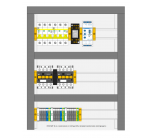 Шкаф автоматического ввода резерва (АВР) 2 ВВОДА, 20А, IP31, релейная схема (НКУ.АВР-011-020-IP31)