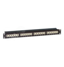 Патч-панель экранированная 19дюйма 1U CAT6A RJ45 LSA 24 порта