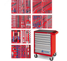 Набор инструментов 'ЭКСПЕРТ' в красной тележке 323 предмета