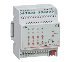 KNX. Активатор для приводов жалюзи/рольставень 4-канальный 6А.DIN 4 модуля.