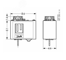 Термостат защиты KP-61 от замораживания, капилляр 6м. -30..+50 град.